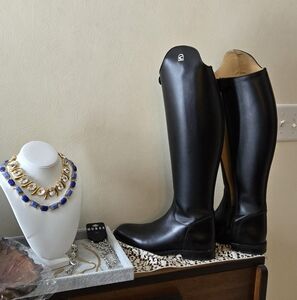 Women's Cavallo Black Leather Riding Boots Size UK 5 /5.5 / US Size 7.5 To 8